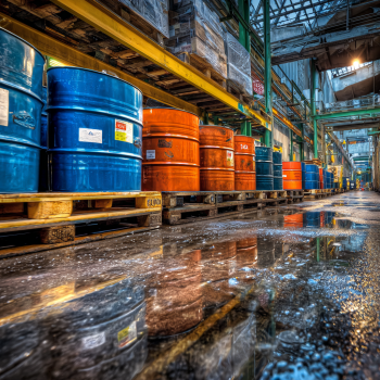 realistic hdr dslr image of a pallet with Oil Lubr 03326237 bf3b 4aa3 a760 1c6503f5b2fa Why Specialised Mining Lubricants Are Essential for Heavy Equipment 7