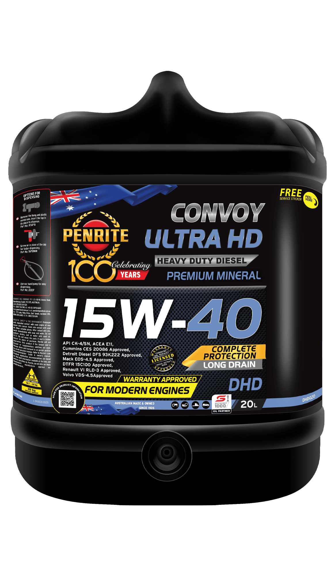 Convoy Ultra HD 15W-40 CK-4 Liberato 36 Convoy Ultra HD 15W-40 CK-4