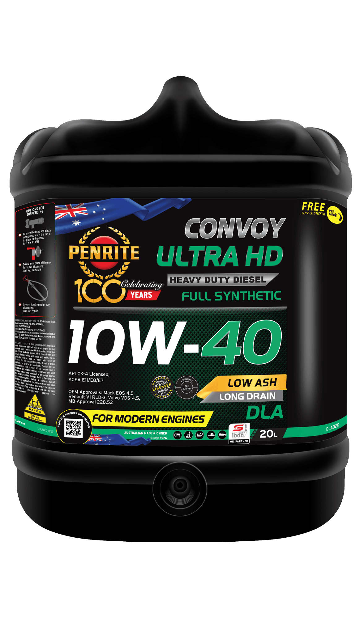 Convoy Ultra HD Synthetic 10W-40 CK-4 Liberato 38 Convoy Ultra HD Synthetic 10W-40 CK-4