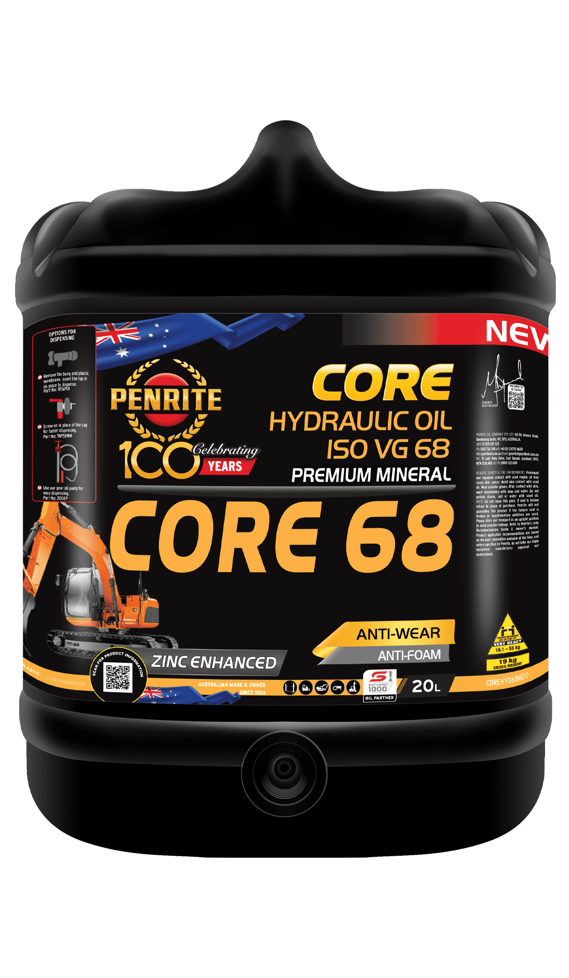 Core Hydraulic 68 Liberato 16 Core Hydraulic 68
